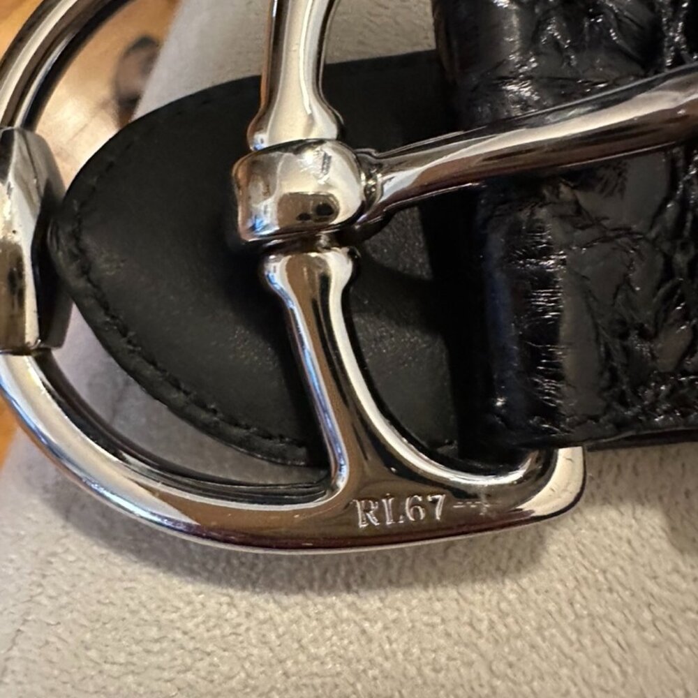 RL67 GENUINE ALLIGATOR BELT MADE IN ITALY